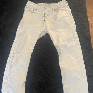 Mens Levi Jeans White (31 x 32)